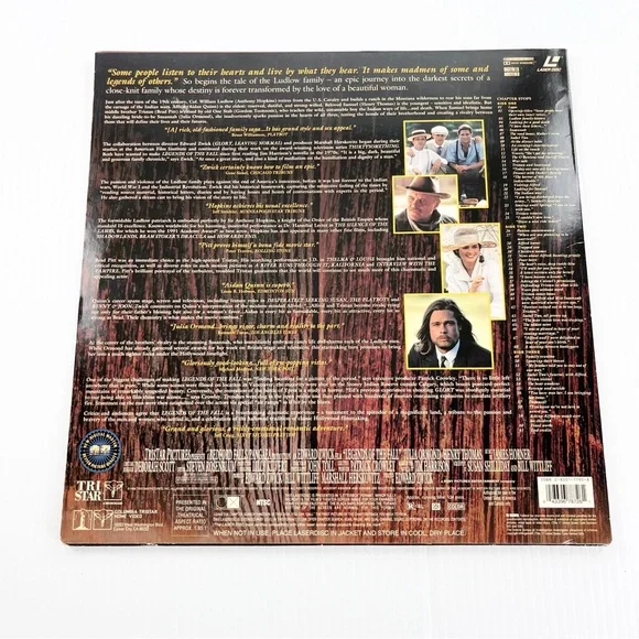 Legends of the Fall Deluxe Widescreen Two Disc Laserdisc Movie - Picture 5 of 5